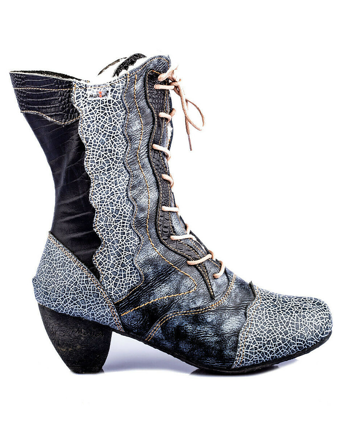 Damenstiefel | TMA 8991 | modische Stiefel für Damen | Winter | gefüttert | Echtleder | schwarz | Größen 36 - 42