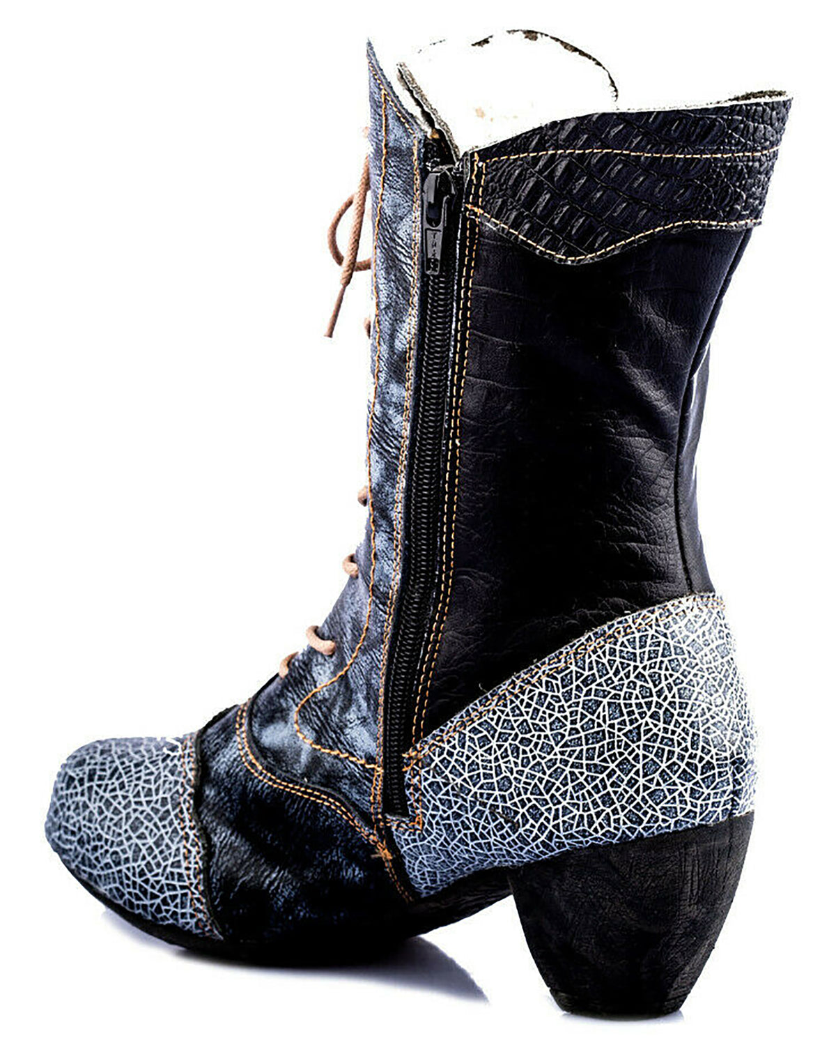 Damenstiefel | TMA 8991 | modische Stiefel für Damen | Winter | gefüttert | Echtleder | schwarz | Größen 36 - 42