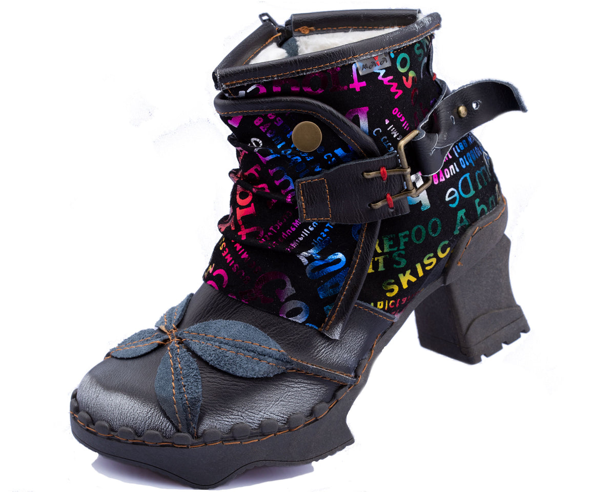 Damenstiefeletten | TMA 9011 | modische Stiefeletten für Damen | Winter | gefüttert | Echtleder | verschiedene Farben | Größen 36 - 42