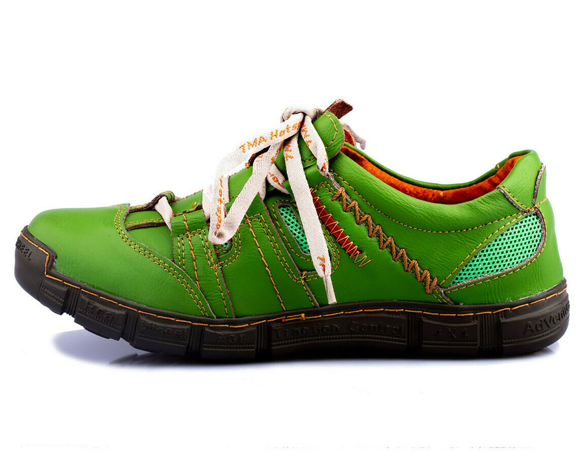 Herrenschuhe | TMA 9957 | Herren Halbschuhe | Sneaker | Echtleder | grün | alle Größen 41 - 46