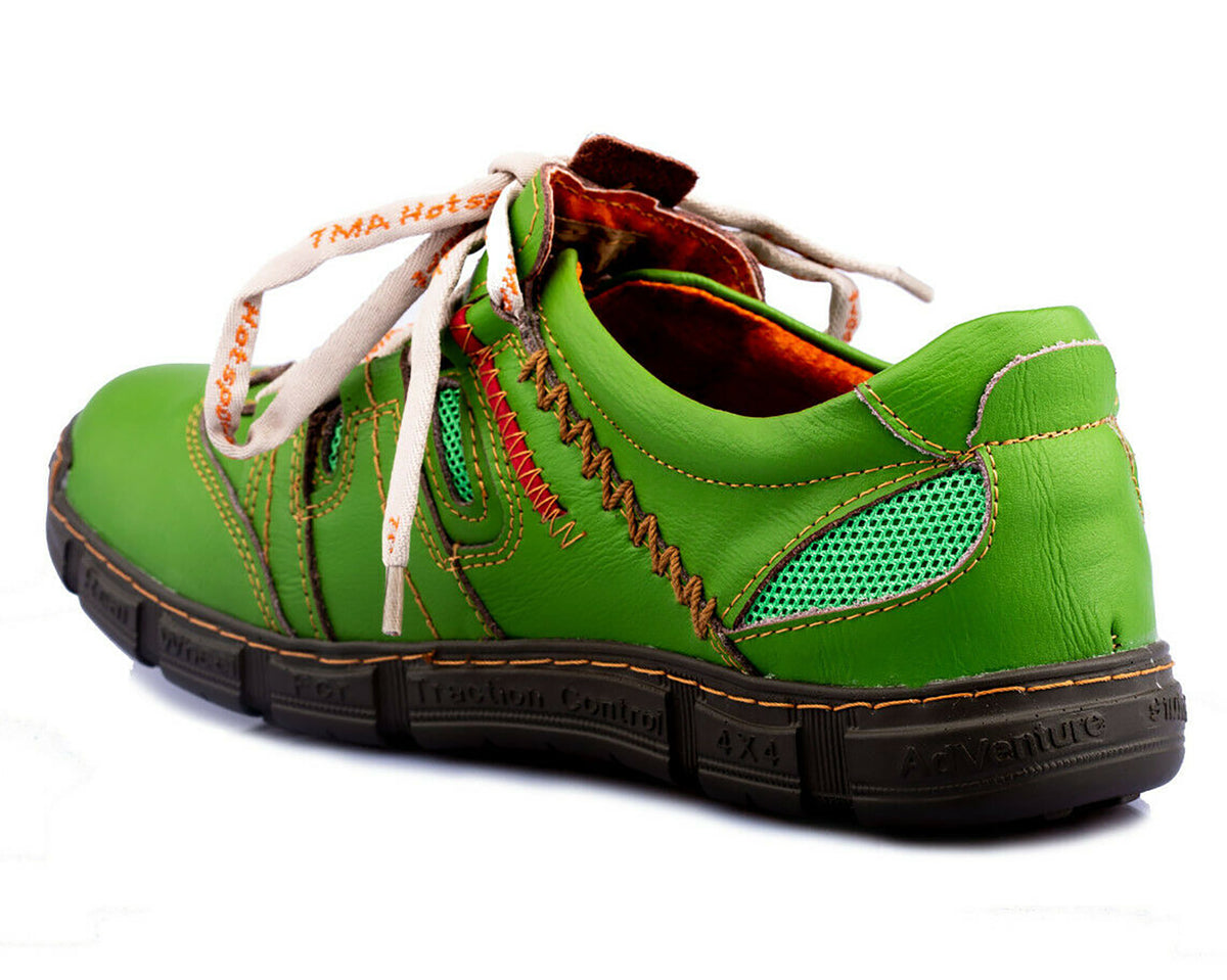 Herrenschuhe | TMA 9957 | Herren Halbschuhe | Sneaker | Echtleder | grün | alle Größen 41 - 46
