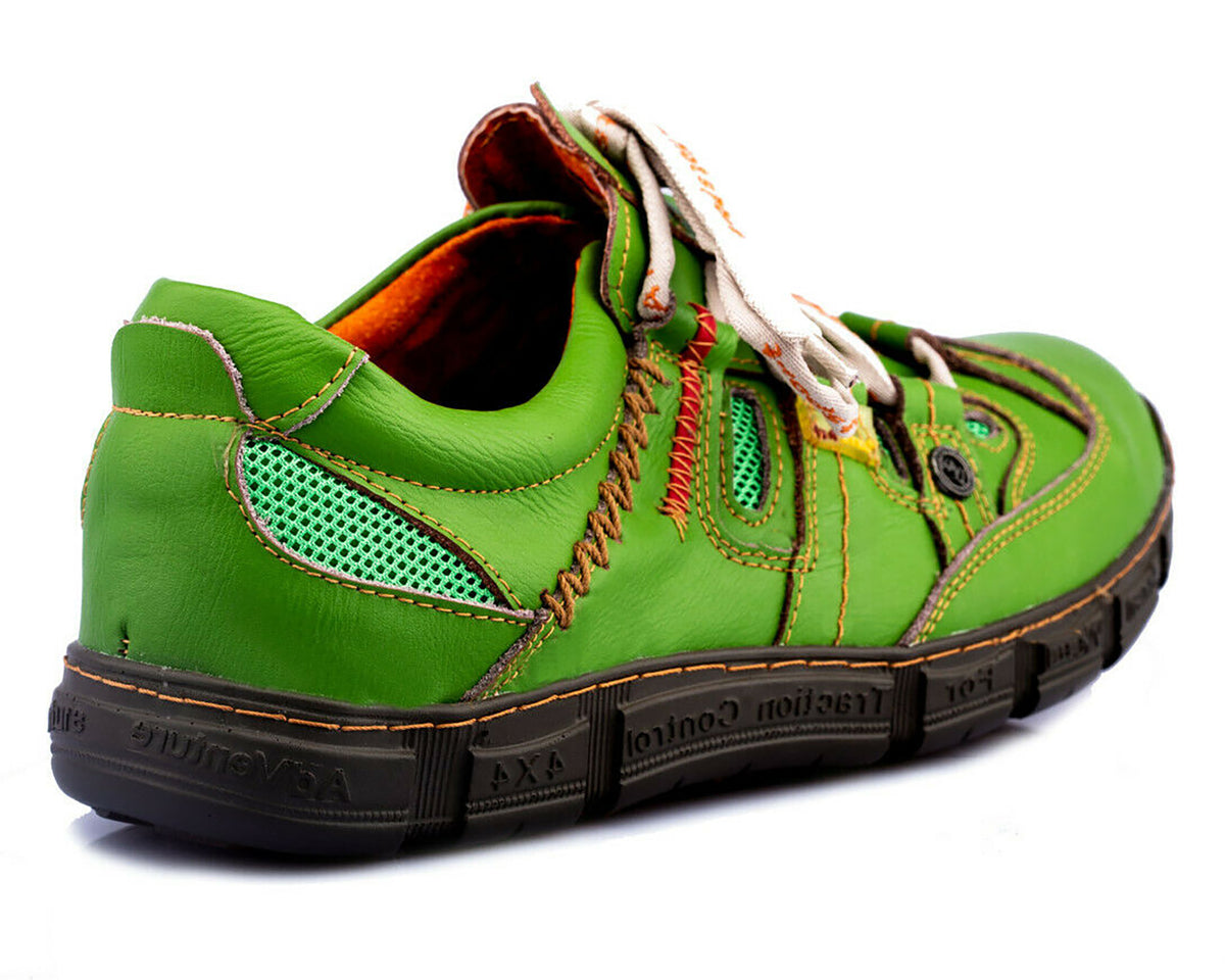 Herrenschuhe | TMA 9957 | Herren Halbschuhe | Sneaker | Echtleder | grün | alle Größen 41 - 46