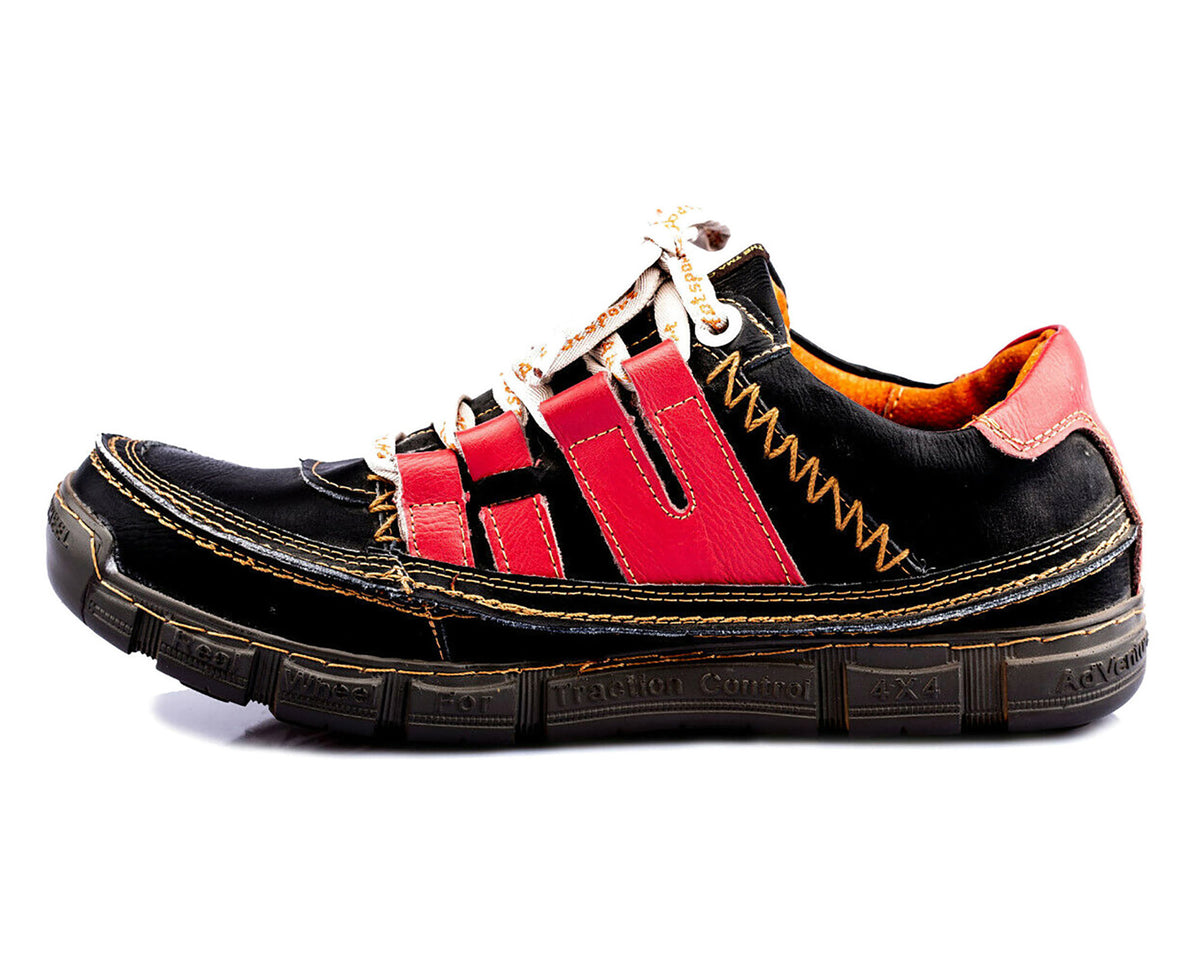 Herrenschuhe | TMA 9958 | Herren Halbschuhe | Sneaker | Echtleder | schwarz | alle Größen 41 - 46