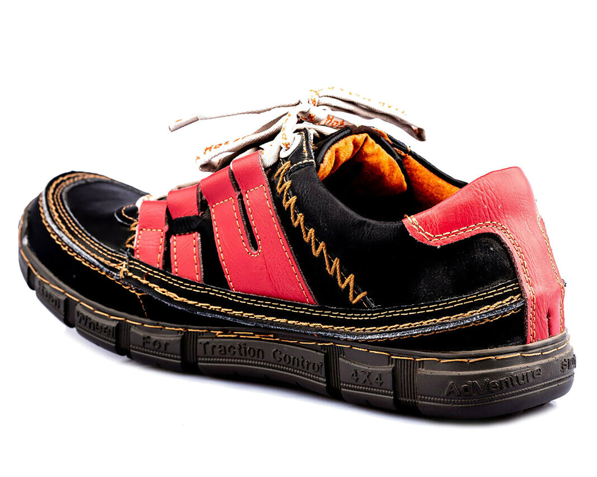 Herrenschuhe | TMA 9958 | Herren Halbschuhe | Sneaker | Echtleder | schwarz | alle Größen 41 - 46