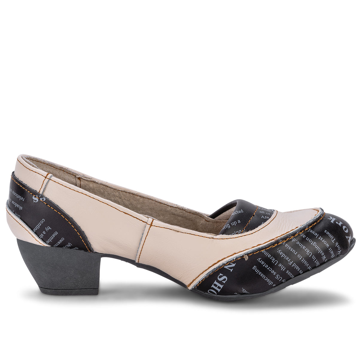 Pumps | TMA 6126 | Damen Halbschuhe mit Absatz | Echtleder | weiss | Größen 36 - 42