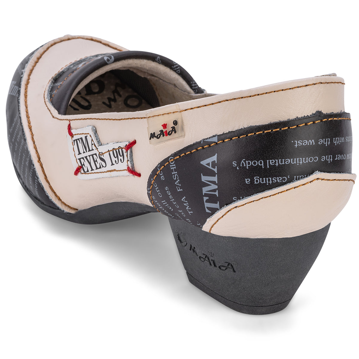 Pumps | TMA 6126 | Damen Halbschuhe mit Absatz | Echtleder | weiss | Größen 36 - 42